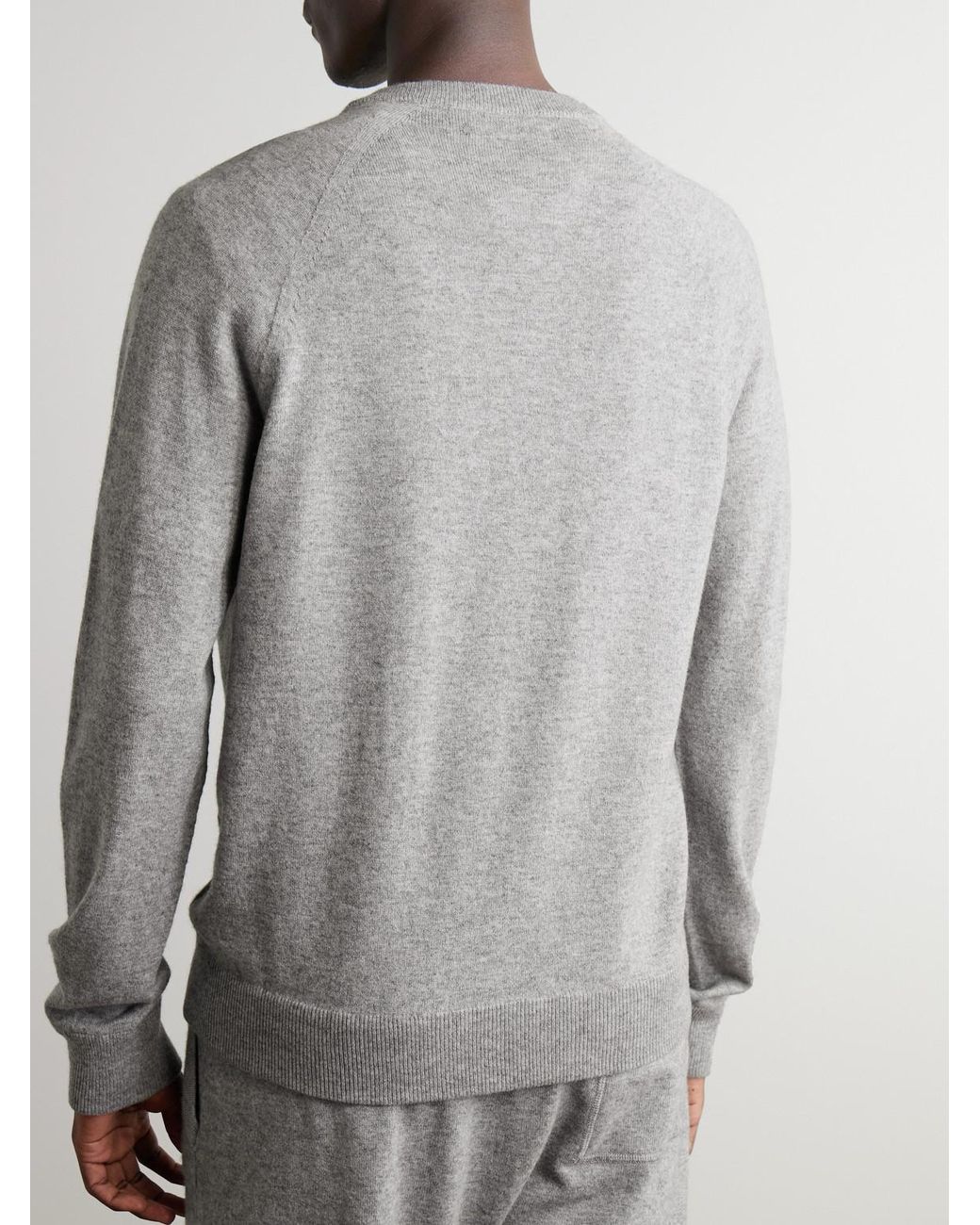 Mr P. Gray Wool And Cashmere-Blend Sweater for men