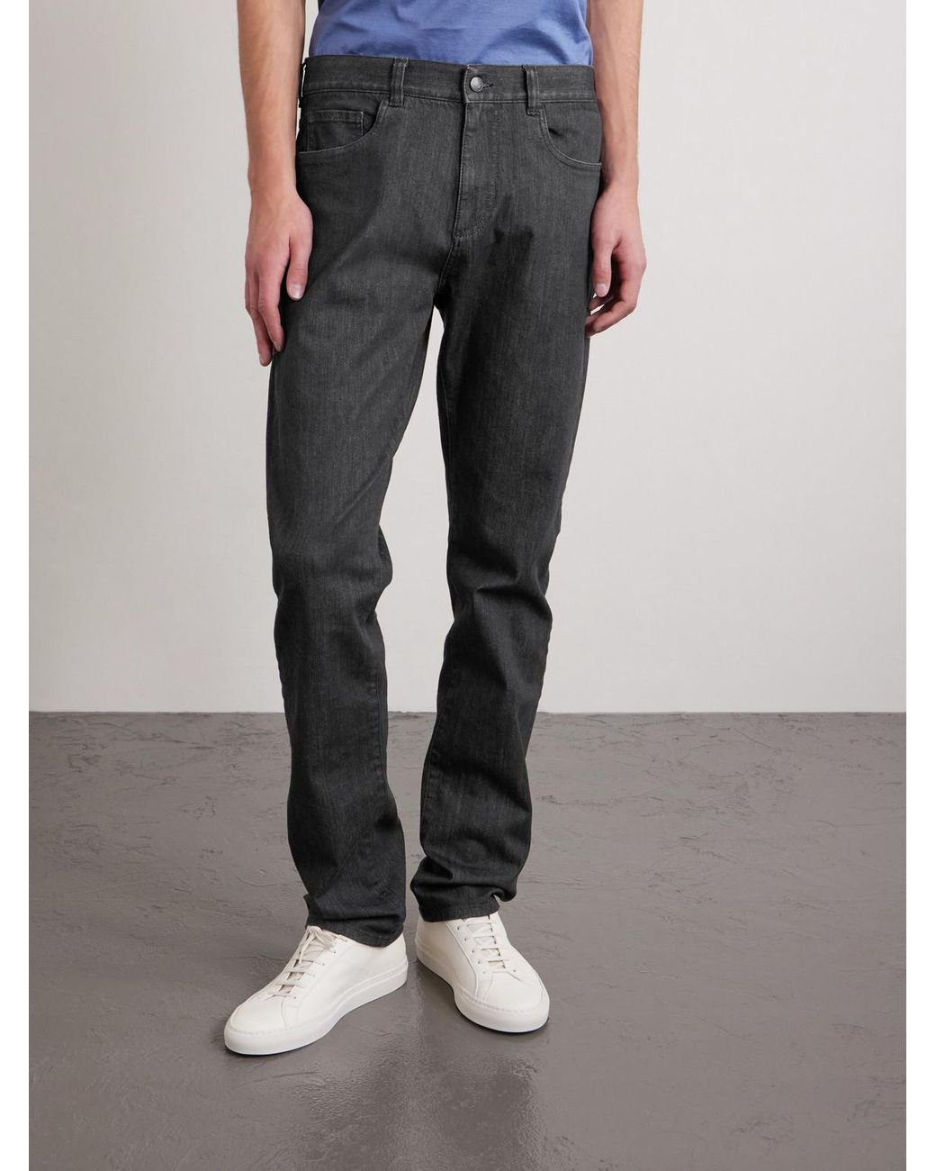 Canali Gray Slim-fit Jeans for men