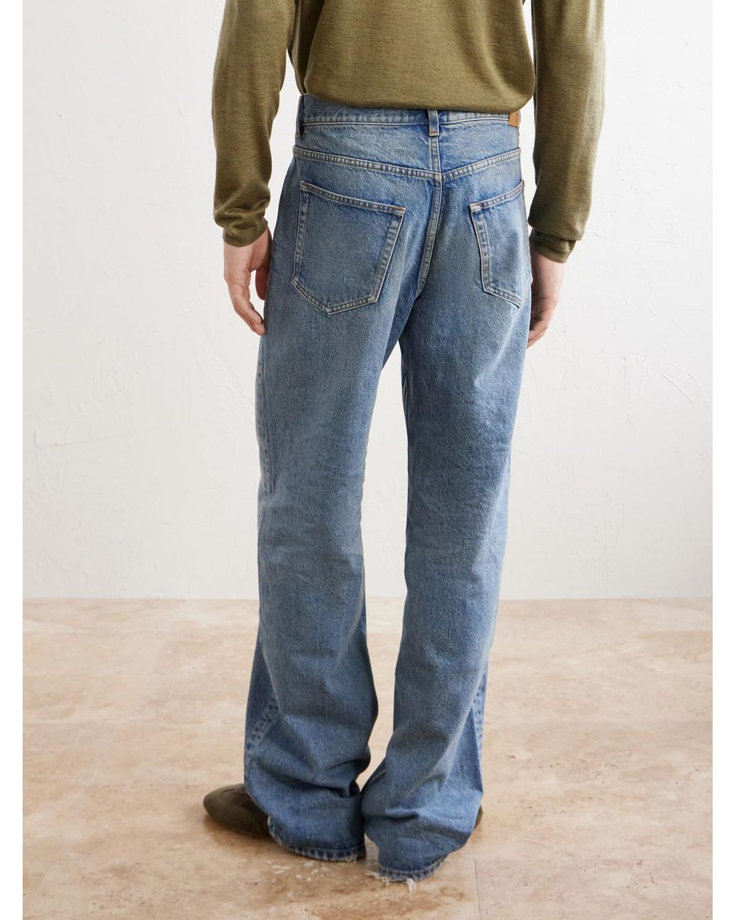 Saint Laurent Blue Wide-leg Jeans for men
