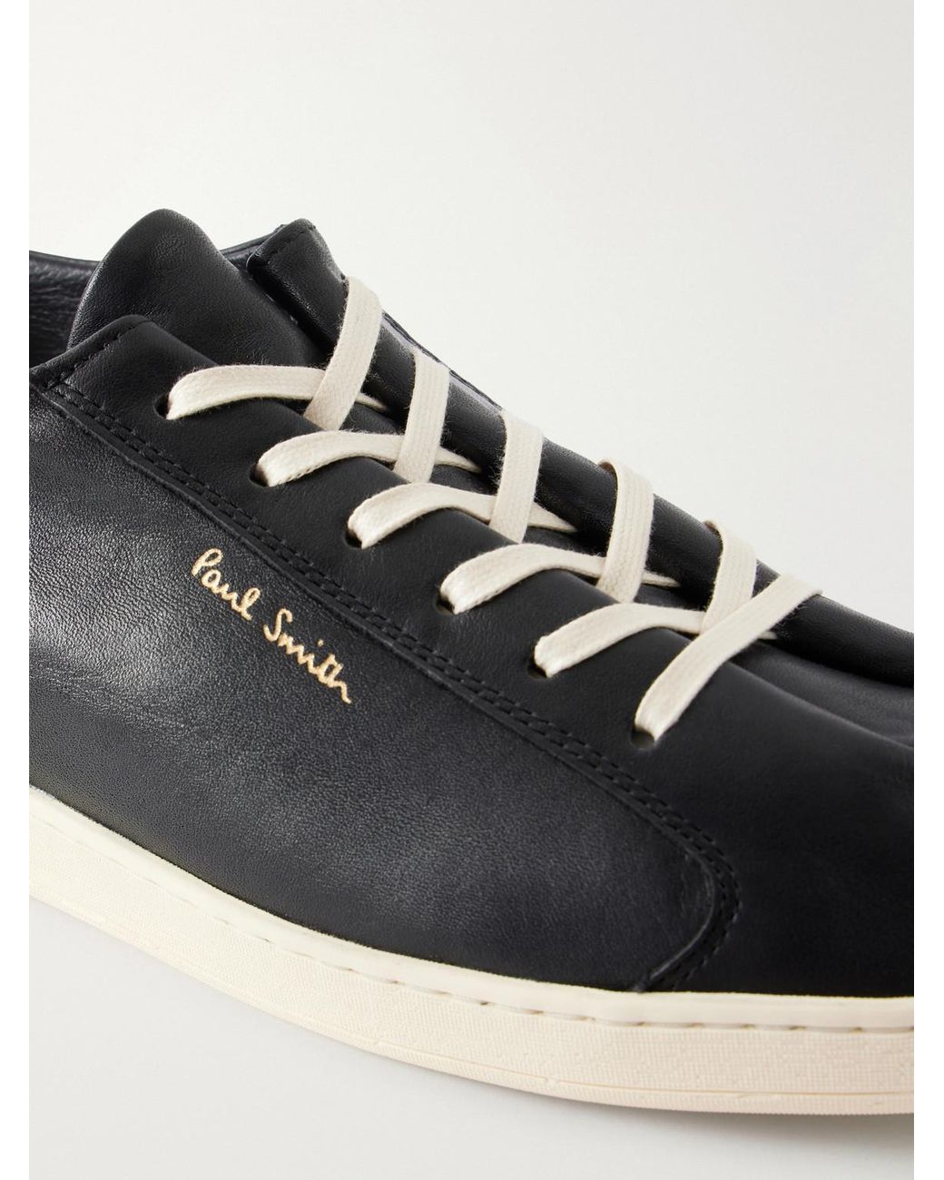 Paul Smith Black Tripp Leather Sneakers for men