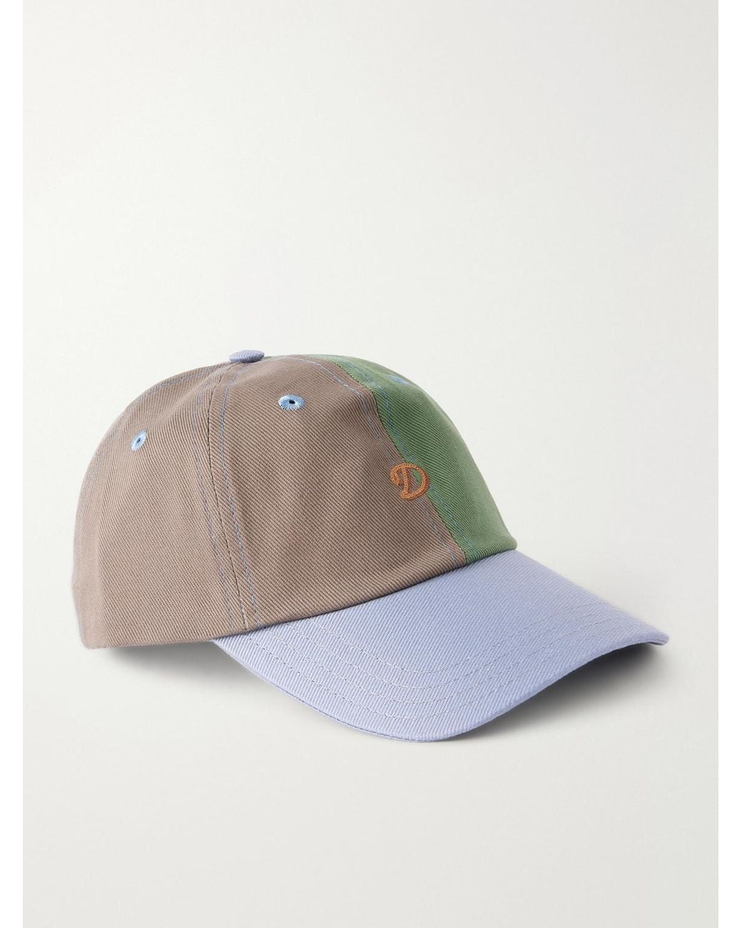 Drake's Natural Logo-Embroidered Cotton-Twill Baseball Cap for men
