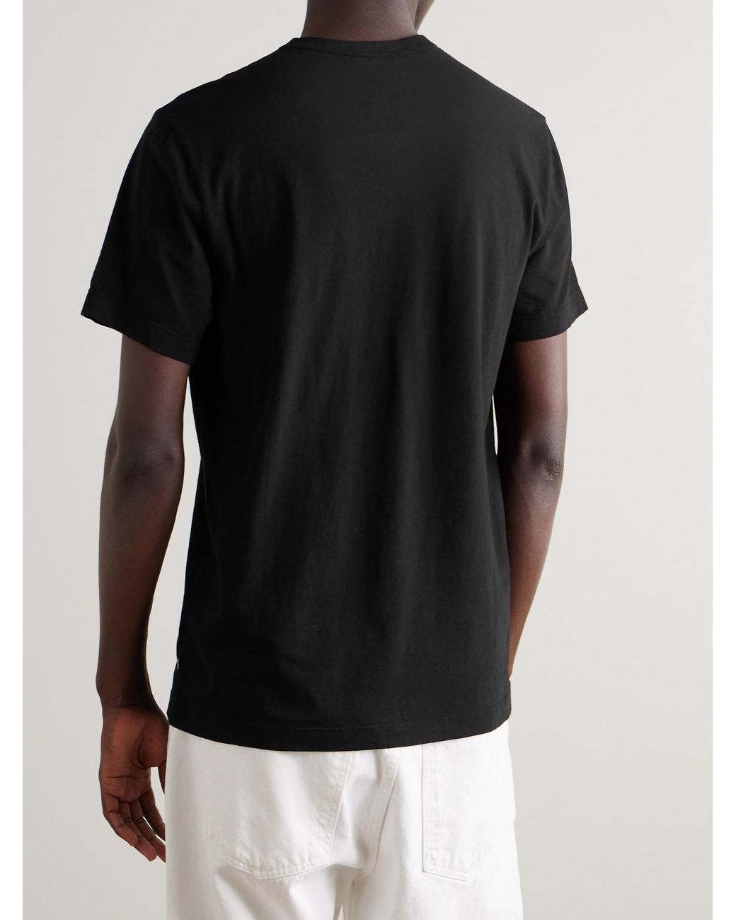 James Perse Black Crew-neck Cotton-jersey T-shirt for men