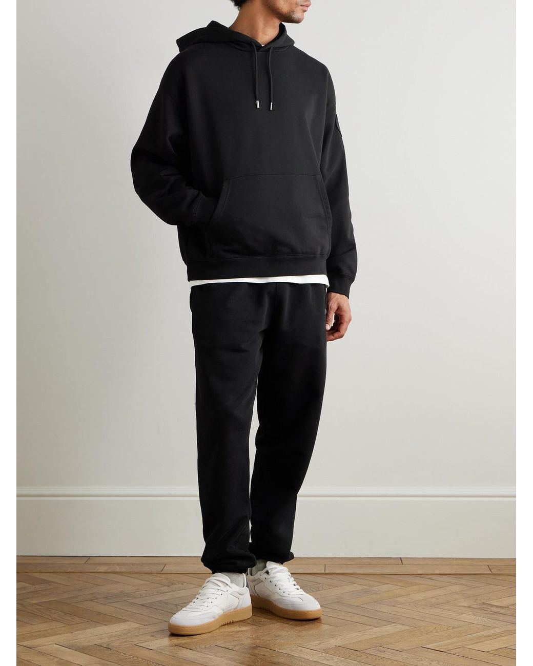 Canada Goose Blue Rove Logo-Appliquéd Cotton-Jersey Sweatpants for men