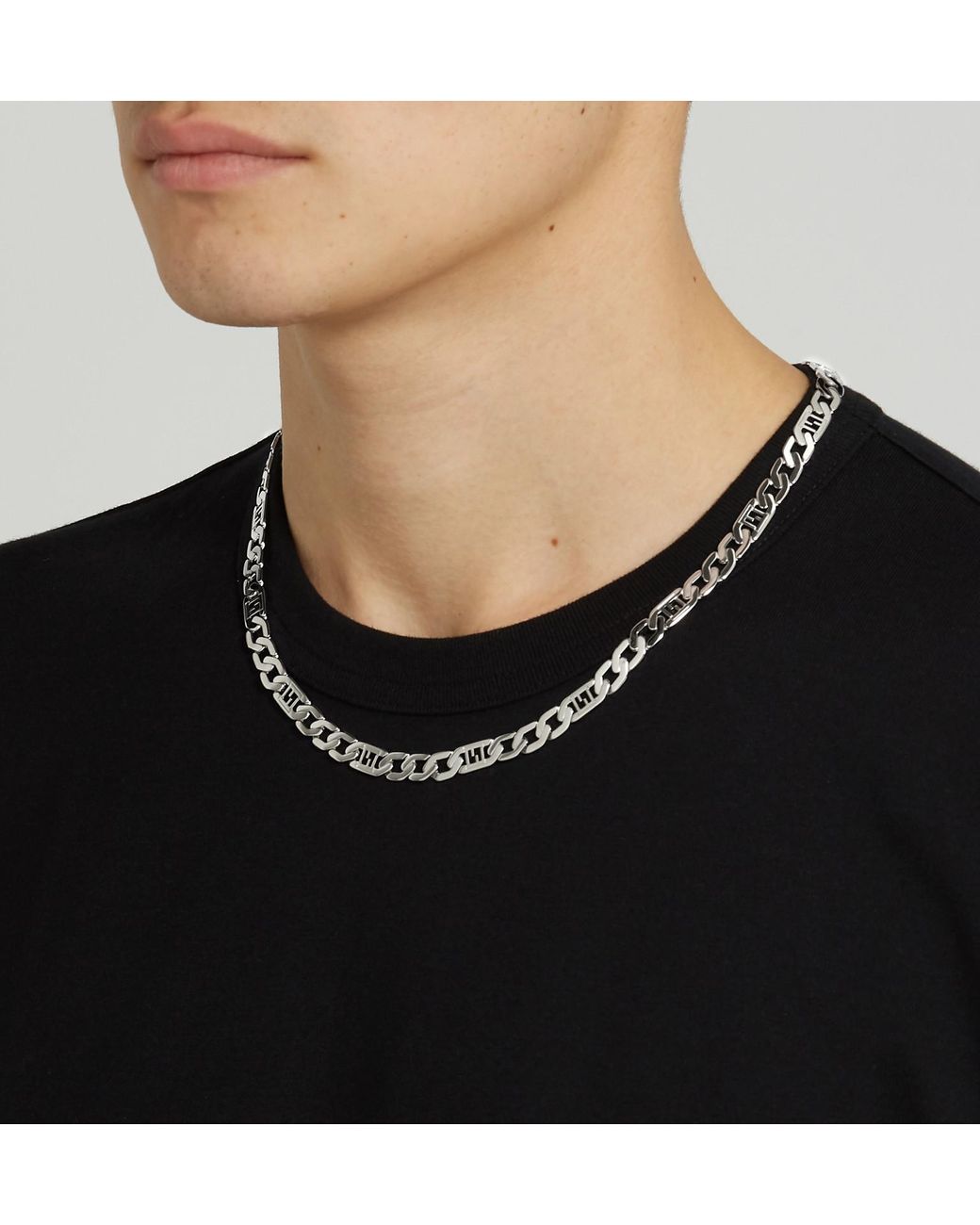 Fendi Palladium-plated Chain in Silver 