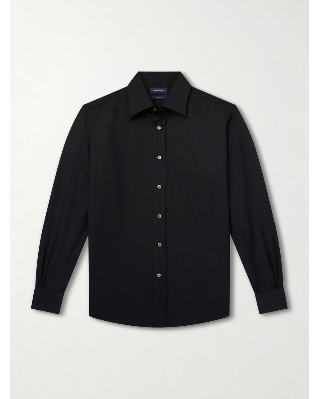Thom Sweeney Blue Wool Shirt for men