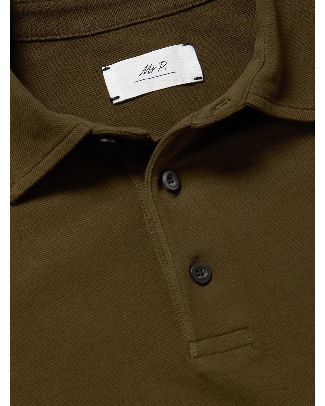 Mr P. Green Cotton-piqué Polo Shirt for men