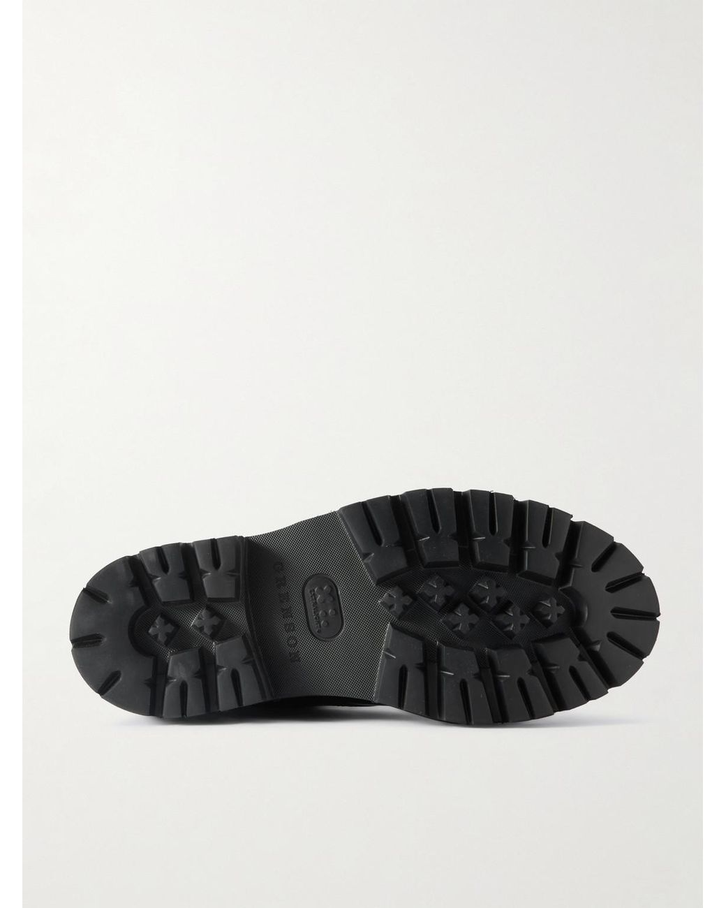 Jude Glossed-Leather Boots di GRENSON in Black da Uomo