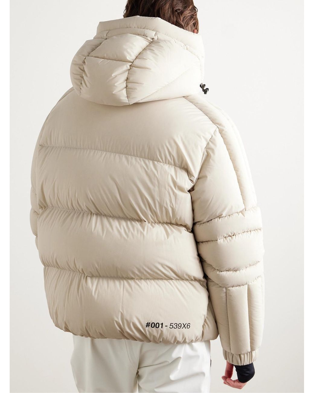 Moncler Natural Cherferie Logo-appliquéd Quilted Shell Hooded Down Jacket for men