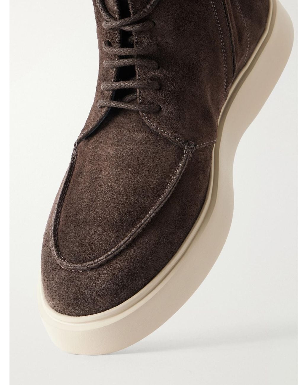 Officine Creative Brown Frame 004 Suede Lace-Up Boots for men