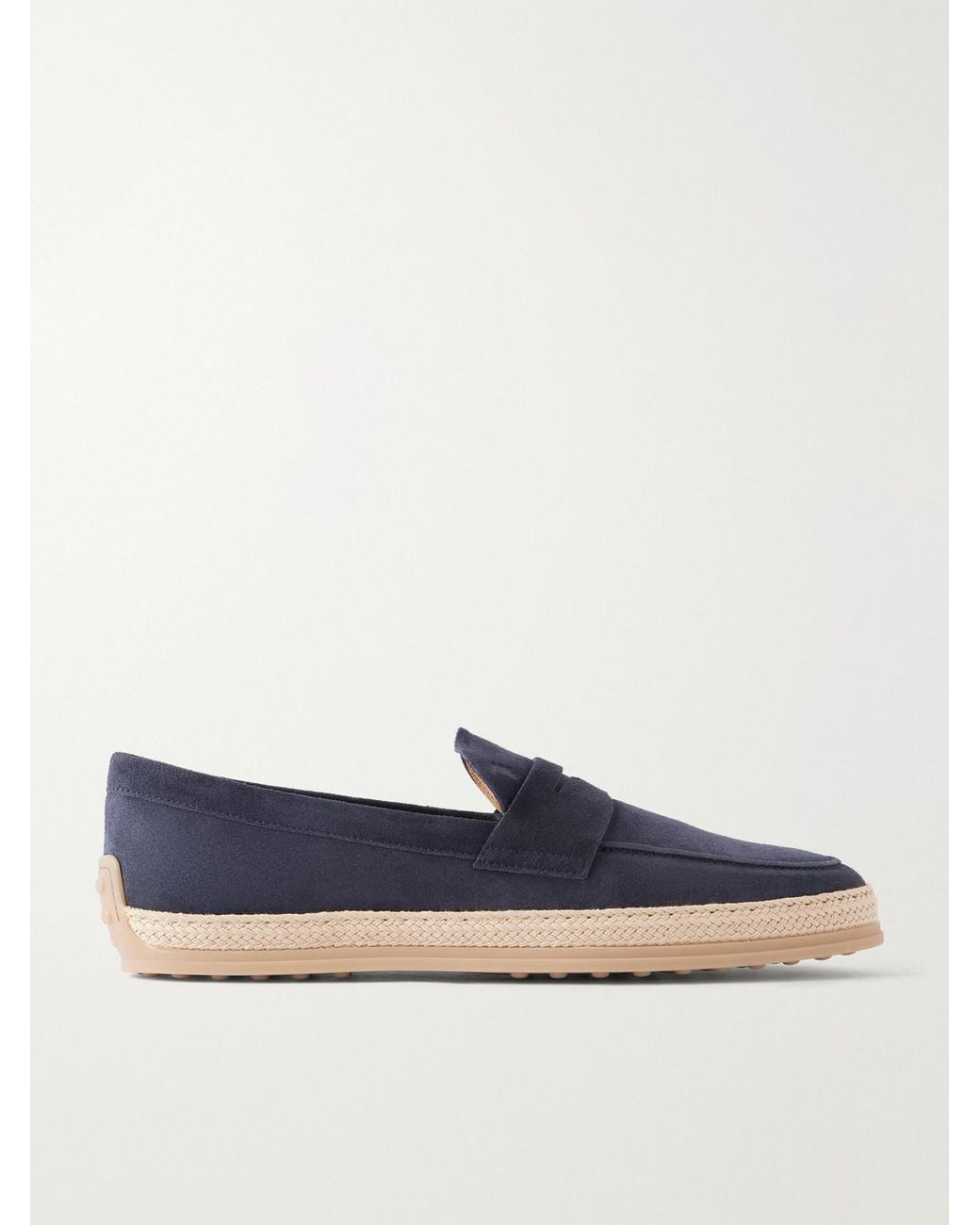 Tod's Blue Suede Espadrilles for men