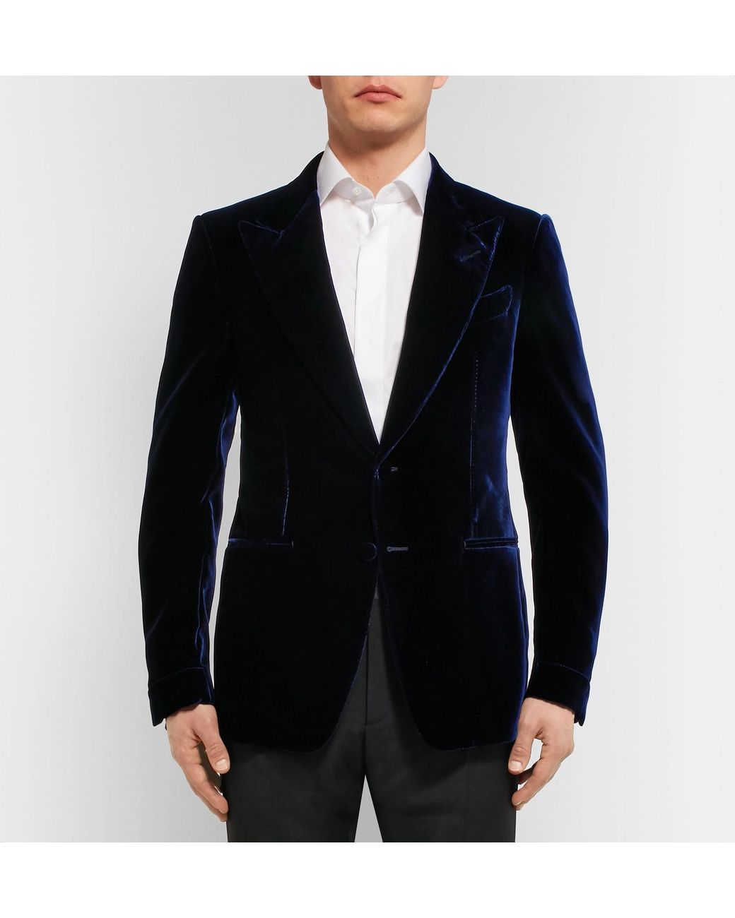 Tom Ford Blue Shelton Slim-fit Velvet Tuxedo Jacket for Men | Lyst