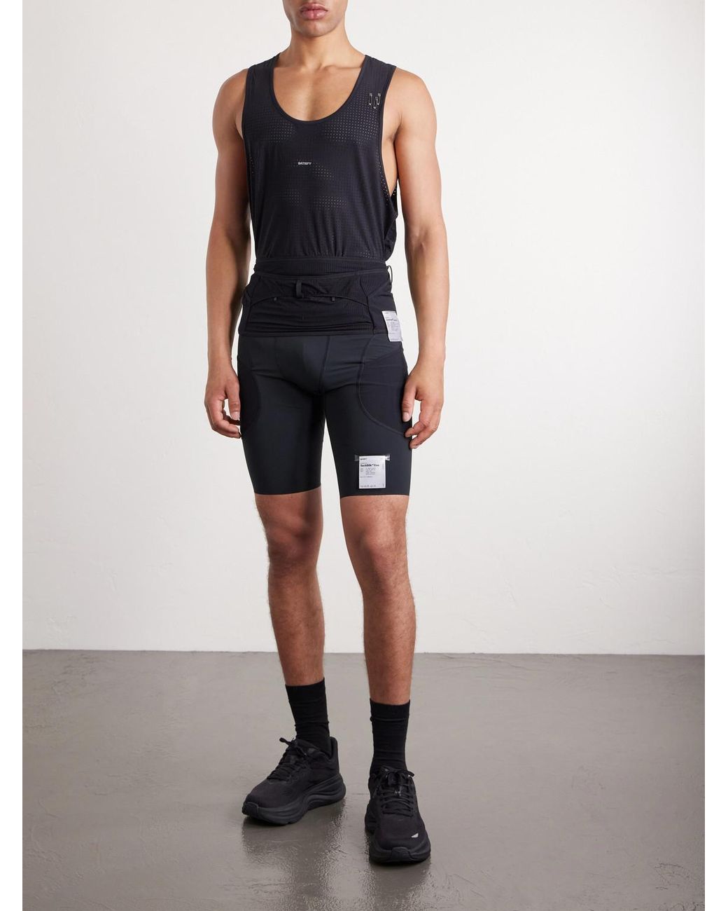Satisfy Black Justice Dyneema Running Belt for men