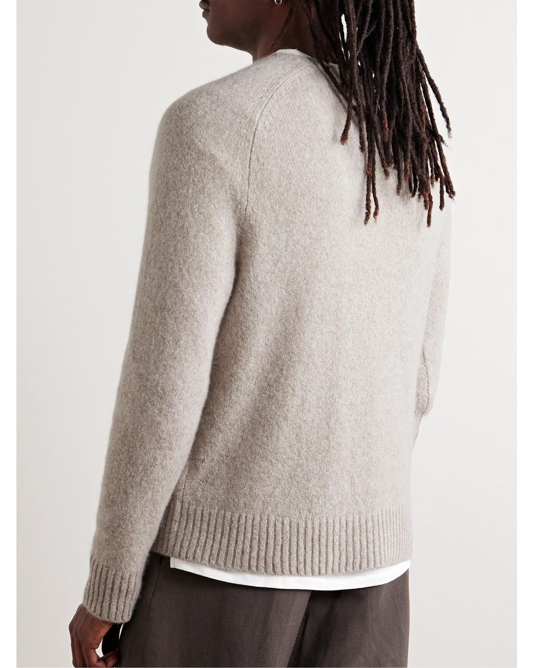 James Perse White Cashmere Sweater for men