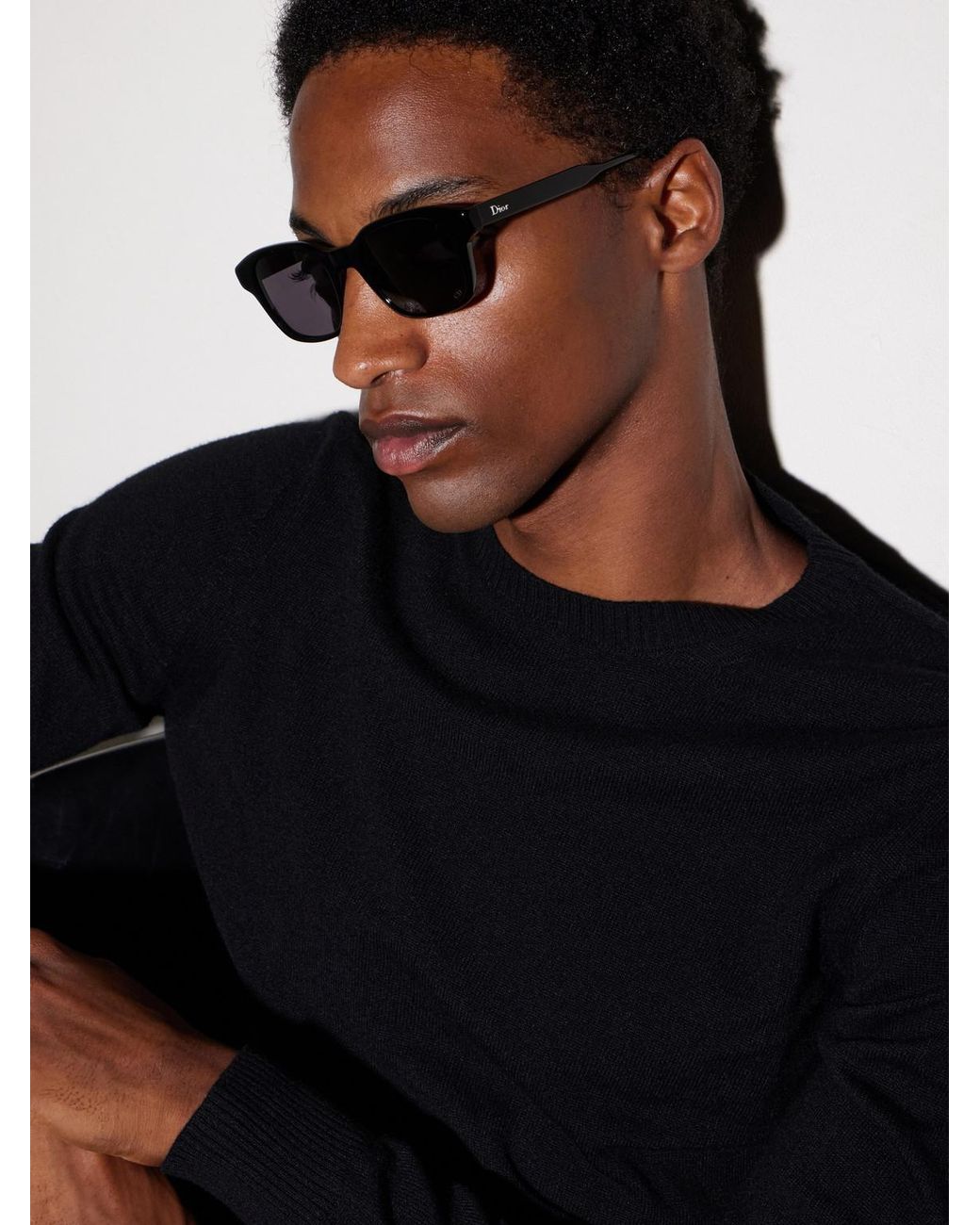 Dior Black Dioribbon S1I Square-Frame Acetate Sunglasses for men