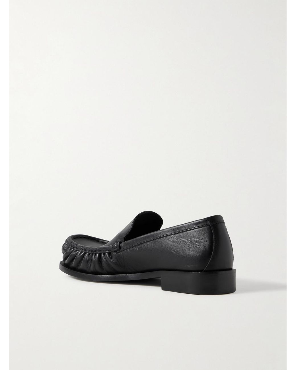 Dries Van Noten Black Leather Loafers for men