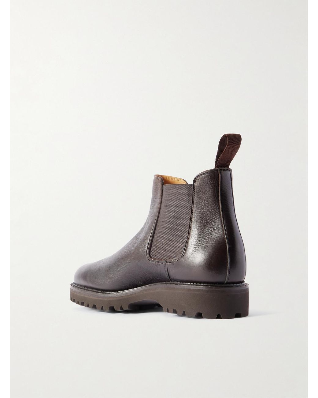 John Lobb Black Lawry New Standard Leather Chelsea Boots for men