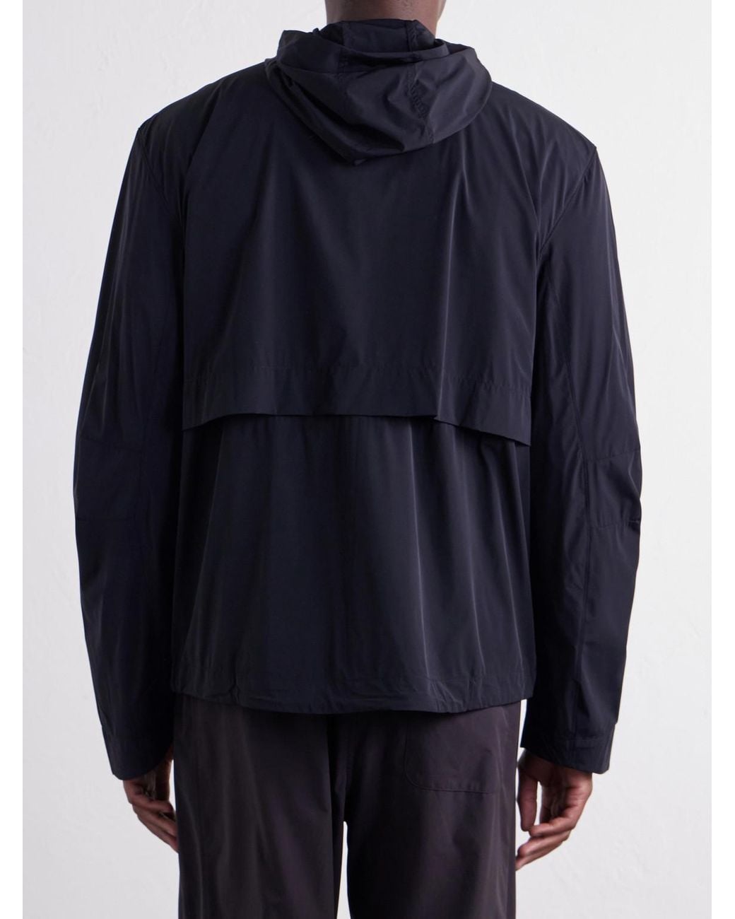 Literary Sport Black Ashbery Shell Running Jacket for men