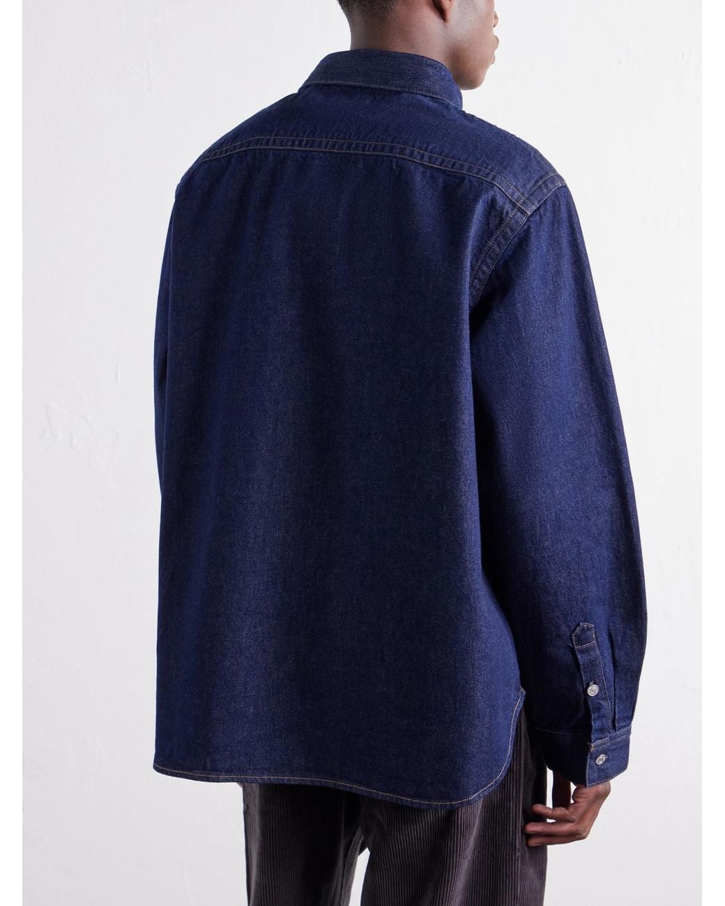Agolde Blue Crave Denim Overshirt for men