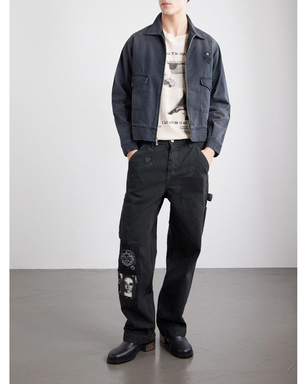 Enfants Riches Deprimes Blue Chiens De Chasse Denim Jacket for men