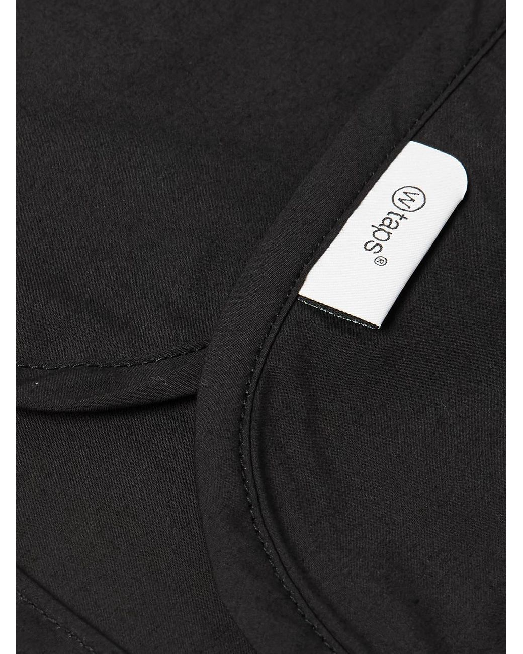 Cotton Shirt di (w)taps in Black da Uomo