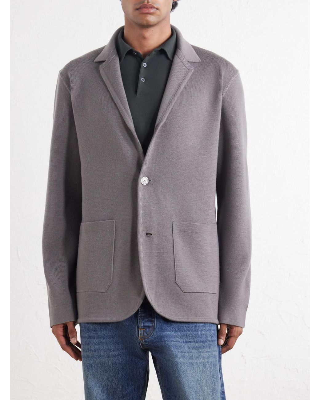 Orlebar Brown Purple Rainer Ii Merino Wool Blazer for men