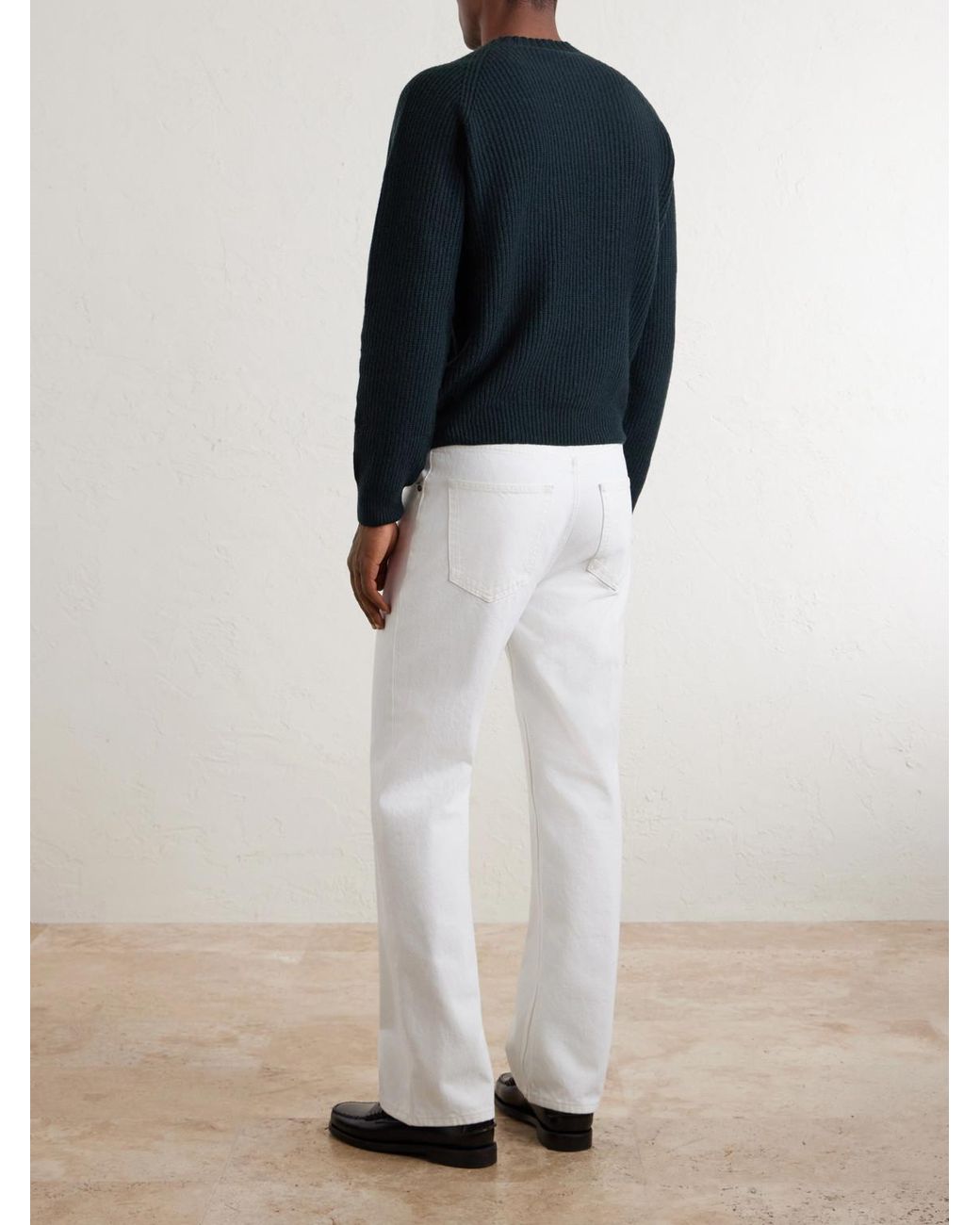 John Smedley Blue Bill Nighy Cashmere And Wool-Blend Sweater for men