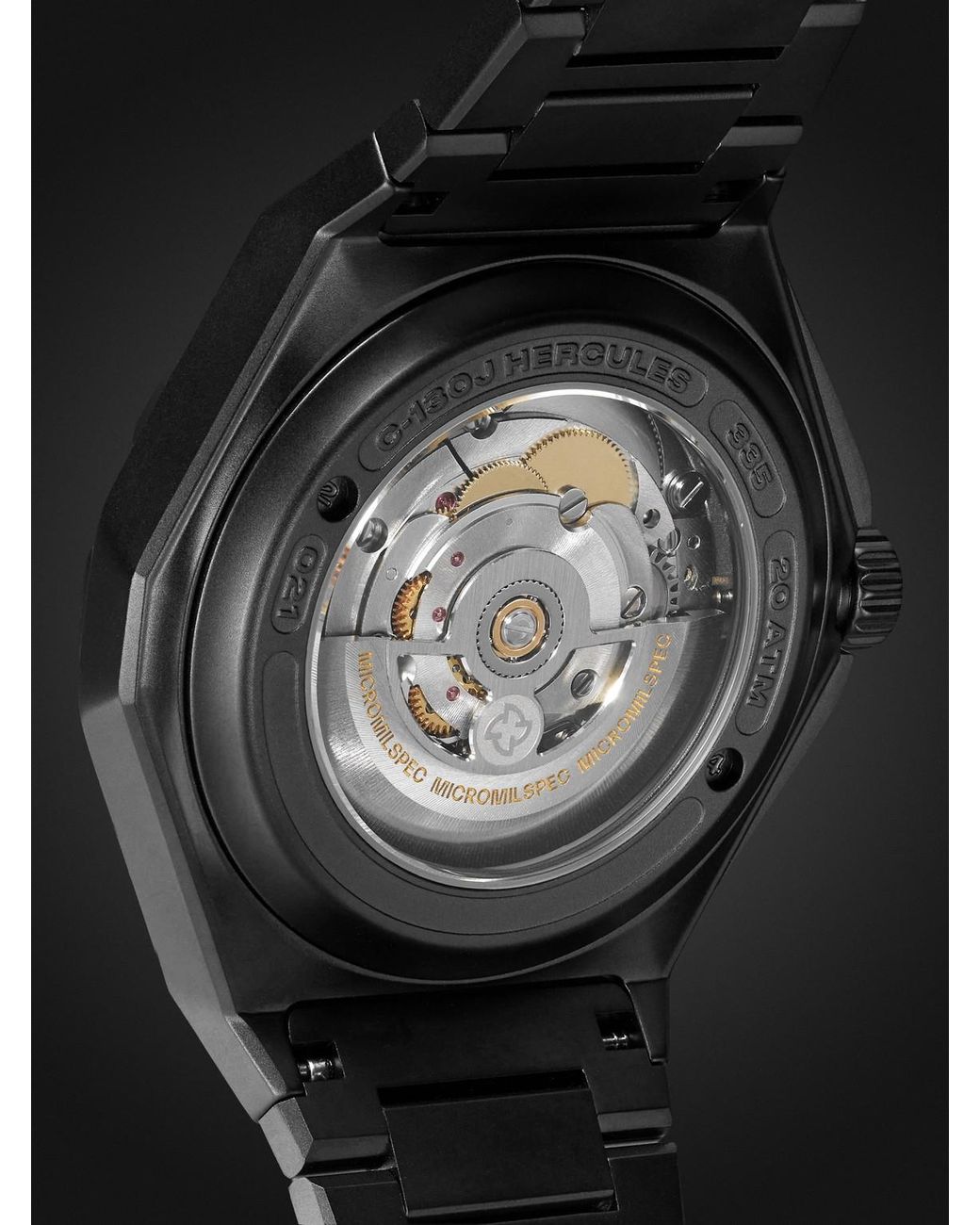 MICROMILSPEC Black Hercules Automatic 42Mm Stainless Steel Watch, Ref. No. Mic_595 for men