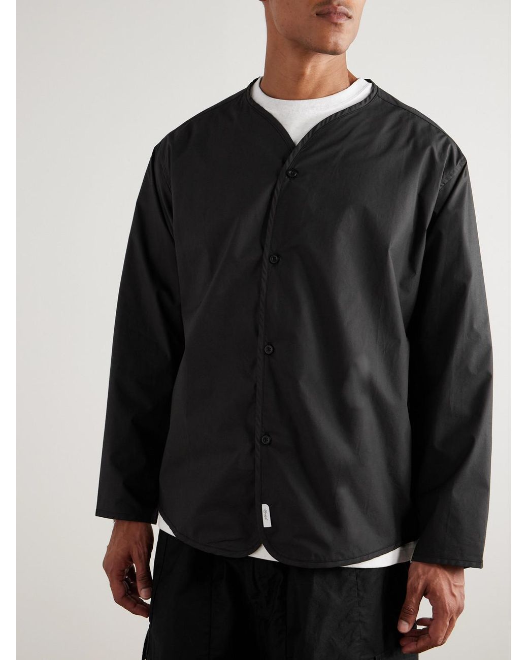 Cotton Shirt di (w)taps in Black da Uomo