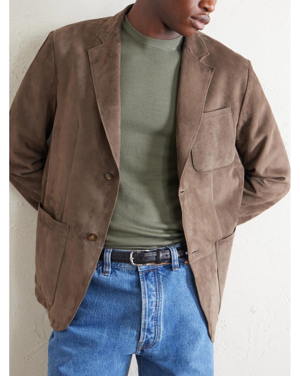 Canali Green Wool Sweater for men