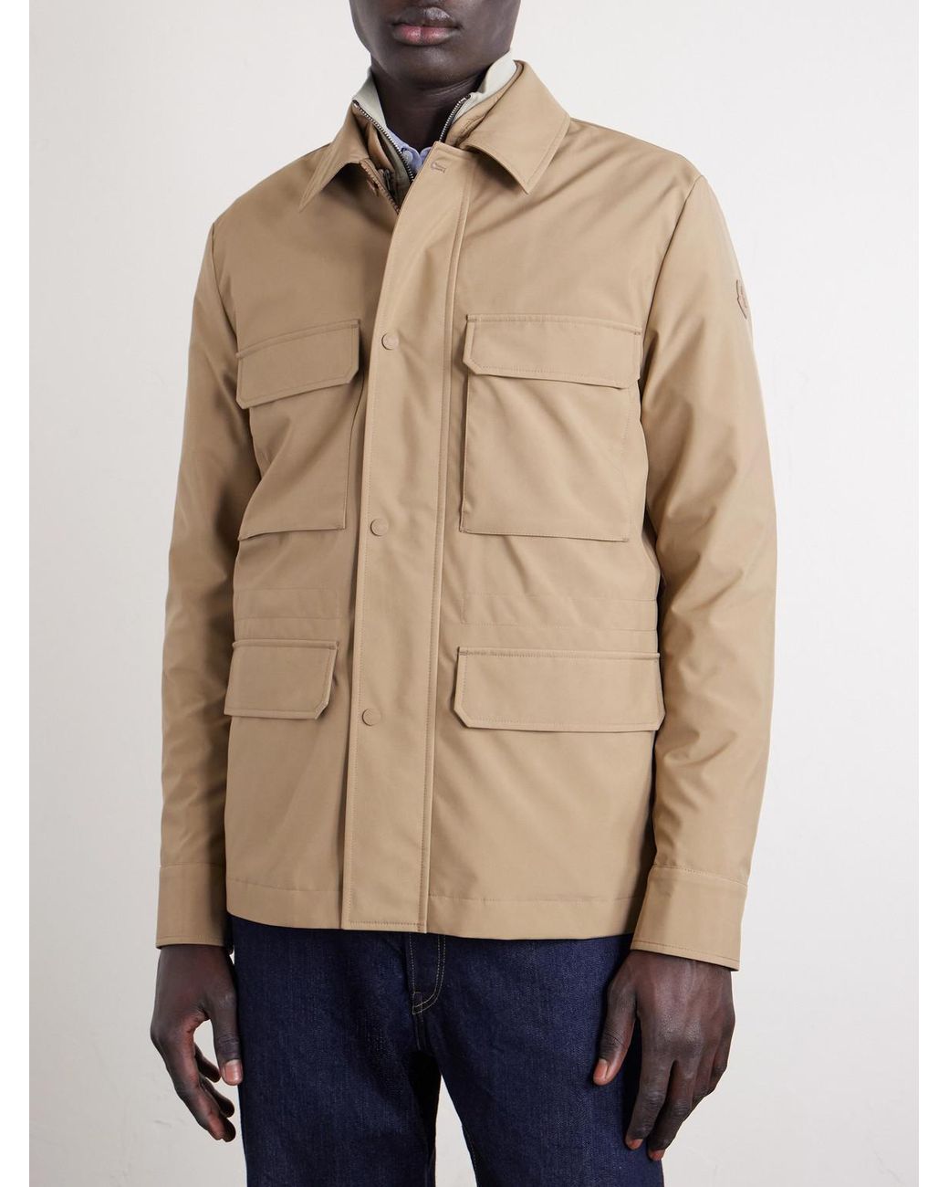 Moncler Exmoor Shell Down Jacket in Natural für Herren