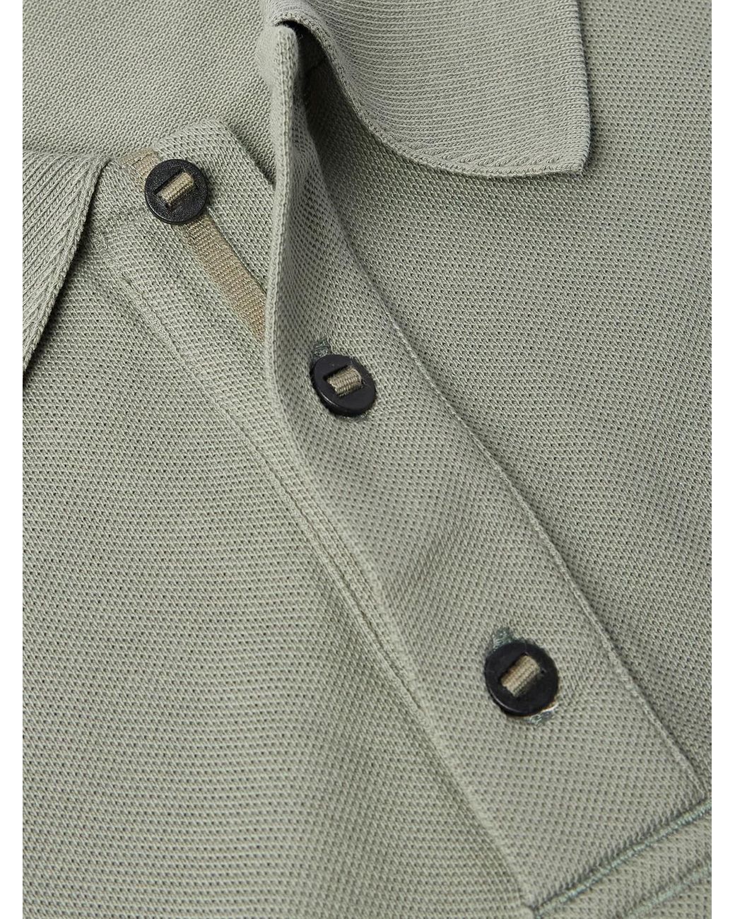Canada Goose Green Beckley Logo-Appliquéd Cotton-Piqué Polo Shirt for men