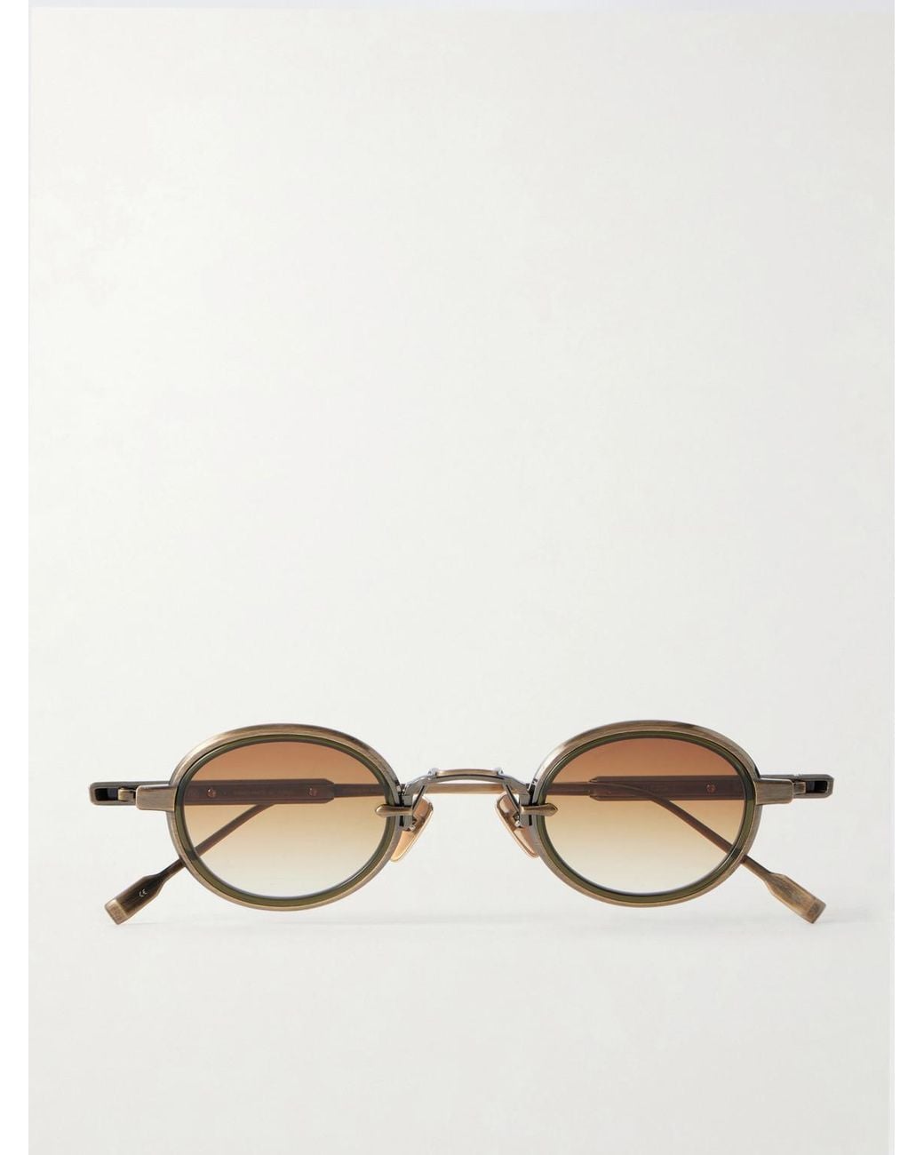 sato Natural Algedi-T Round-Frame Titanium Sunglasses for men