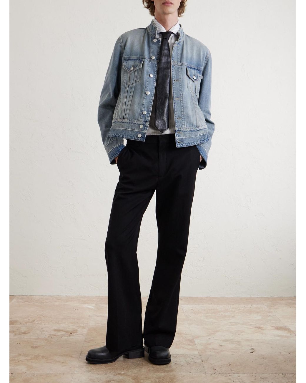 McQueen Blue Denim Jacket for men