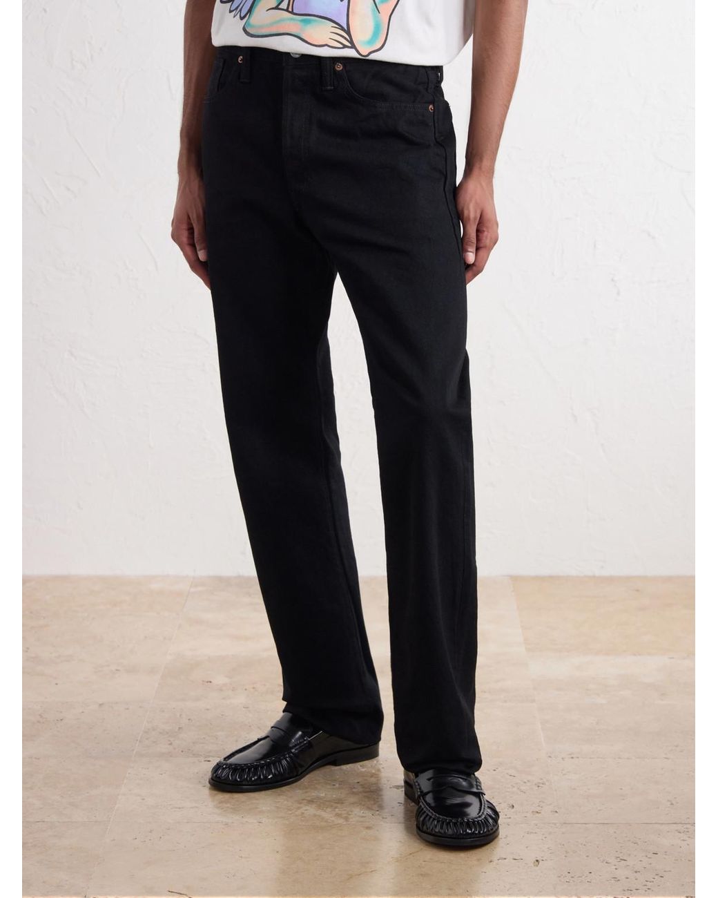 SAINT Mxxxxxx Blue Straight-Leg Jeans for men