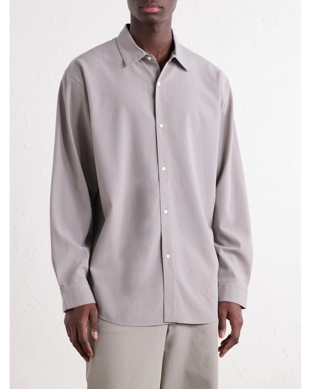 Goldwin White Wool-Fresco Shirt for men