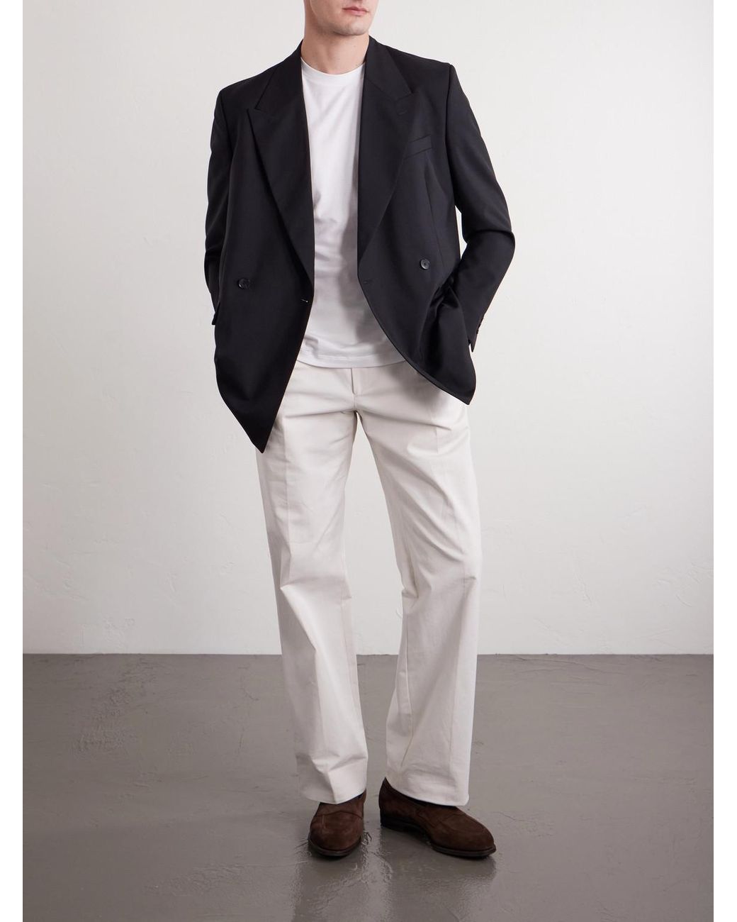 Brioni White Cotton-Jersey T-Shirt for men