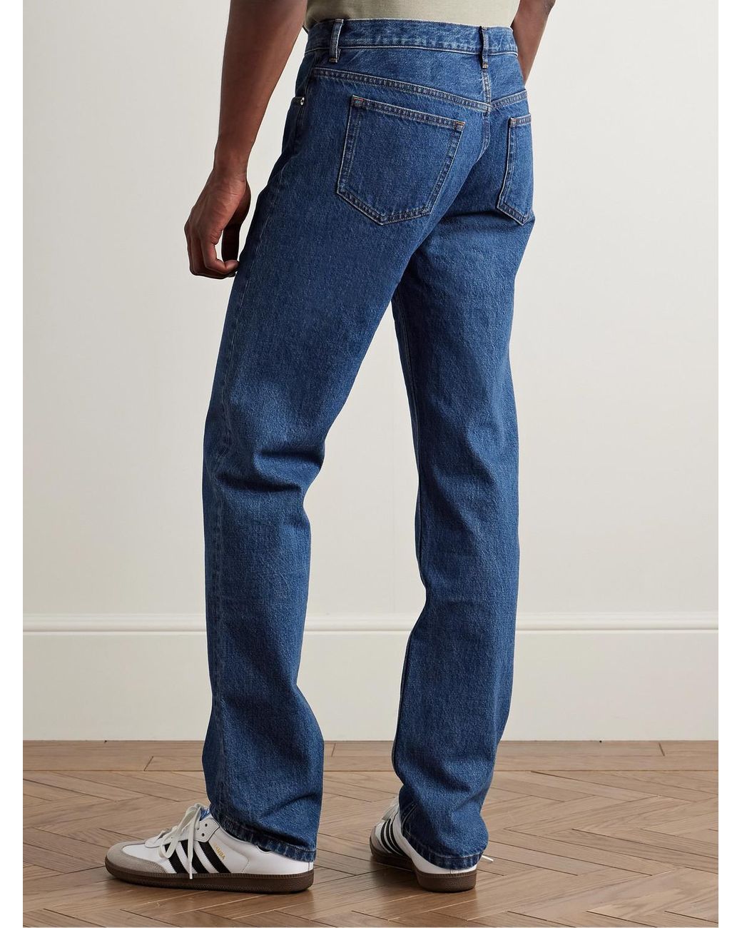 A.P.C. Blue New Standard Straight-Leg Organic Jeans for men