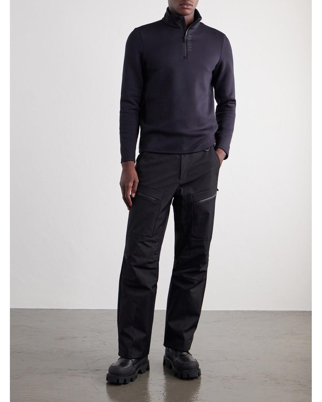 Fusalp Blue Timothy Ii Tech Stretch-Jersey Half-Zip Ski Base Layer for men