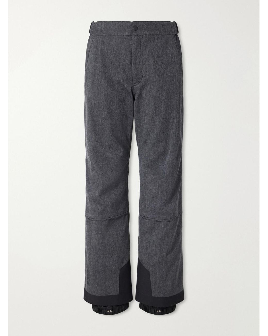 Moncler Gray Straight-Leg Padded Virgin Wool-Twill Ski Pants for men