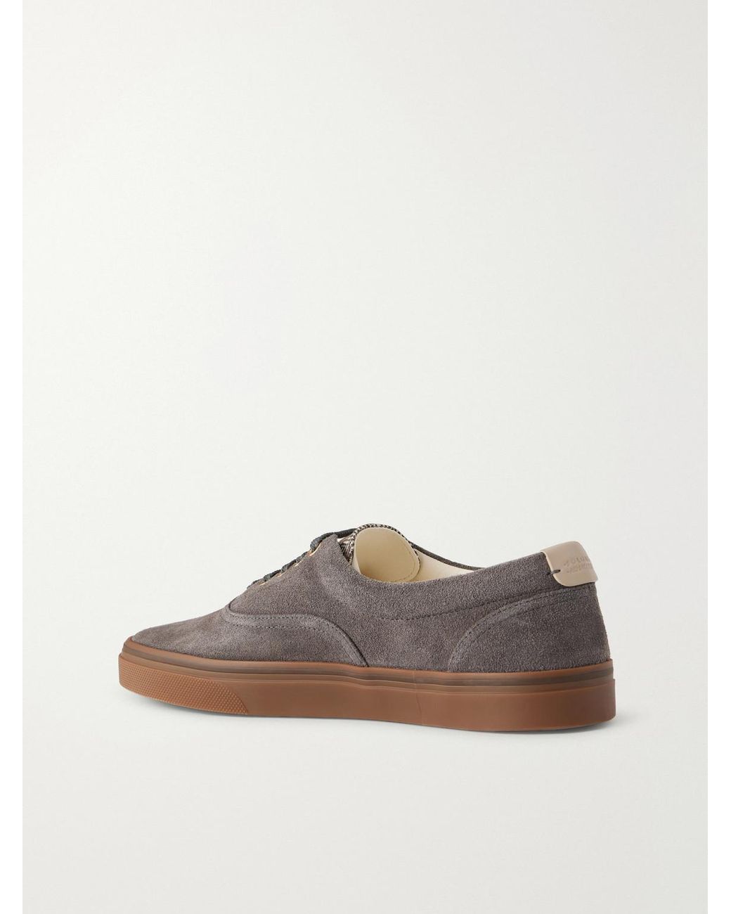 Brunello Cucinelli Brown Suede Sneakers for men
