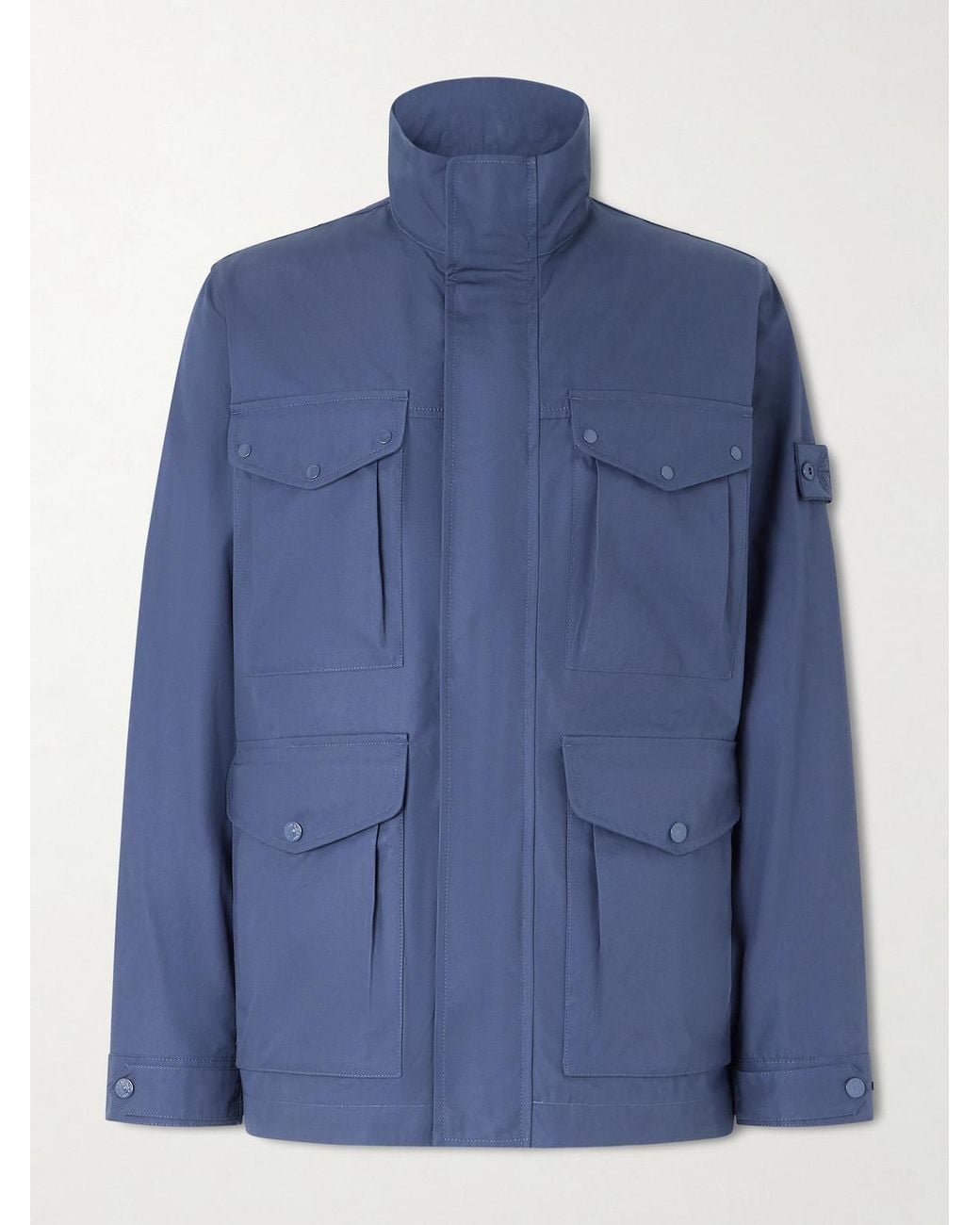 Stone Island Blue Ghost Cotton-Canvas Field Jacket for men