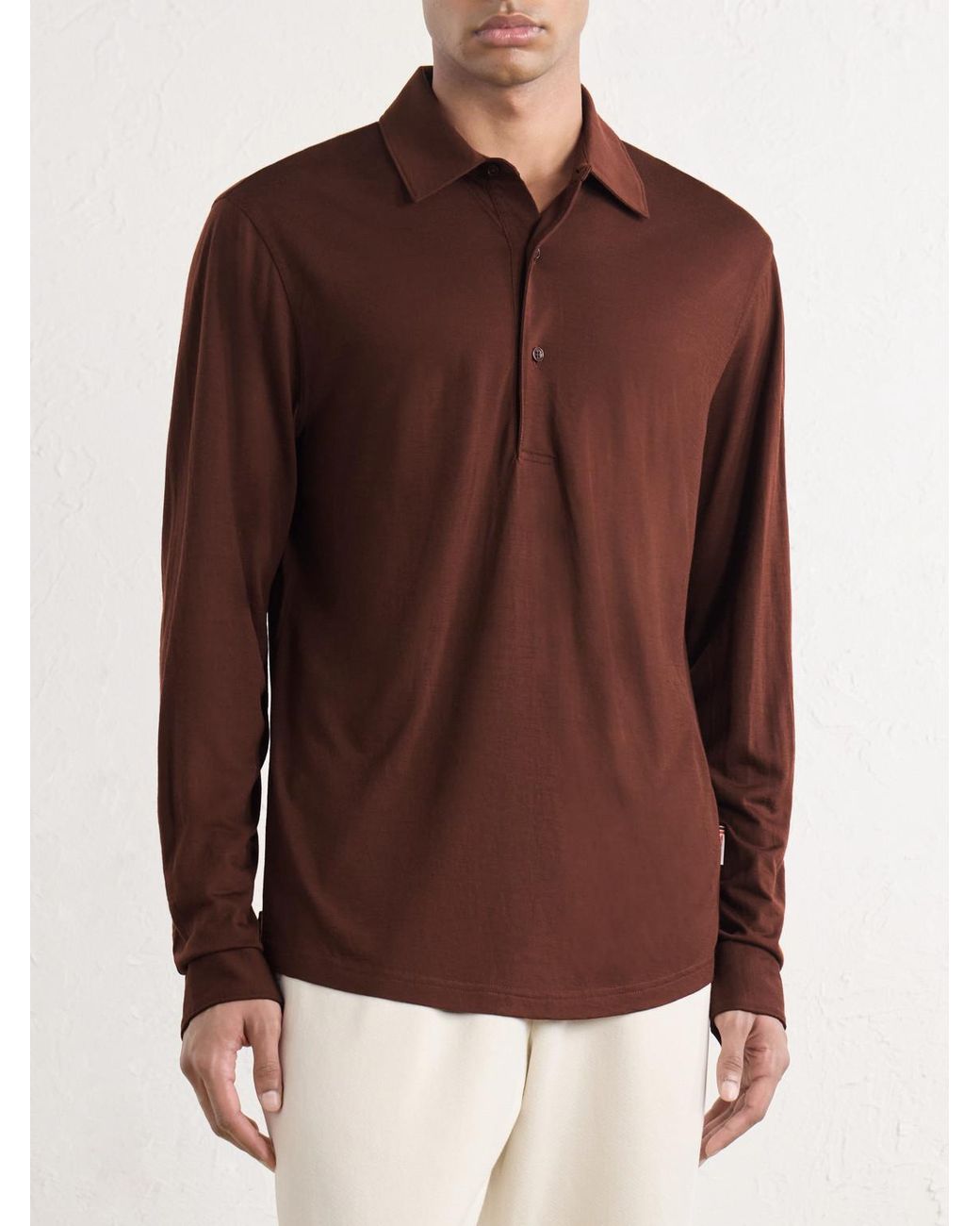 Orlebar Brown Red Sebastian Wool-jersey Polo Shirt for men