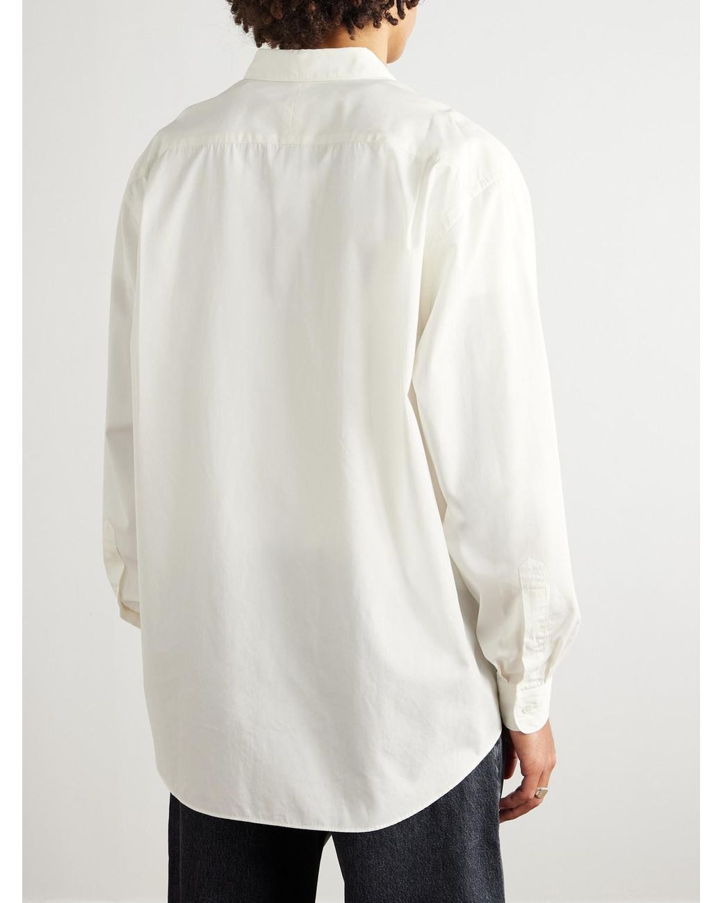 A.PRESSE Natural Cotton And Silk-Blend Shirt for men