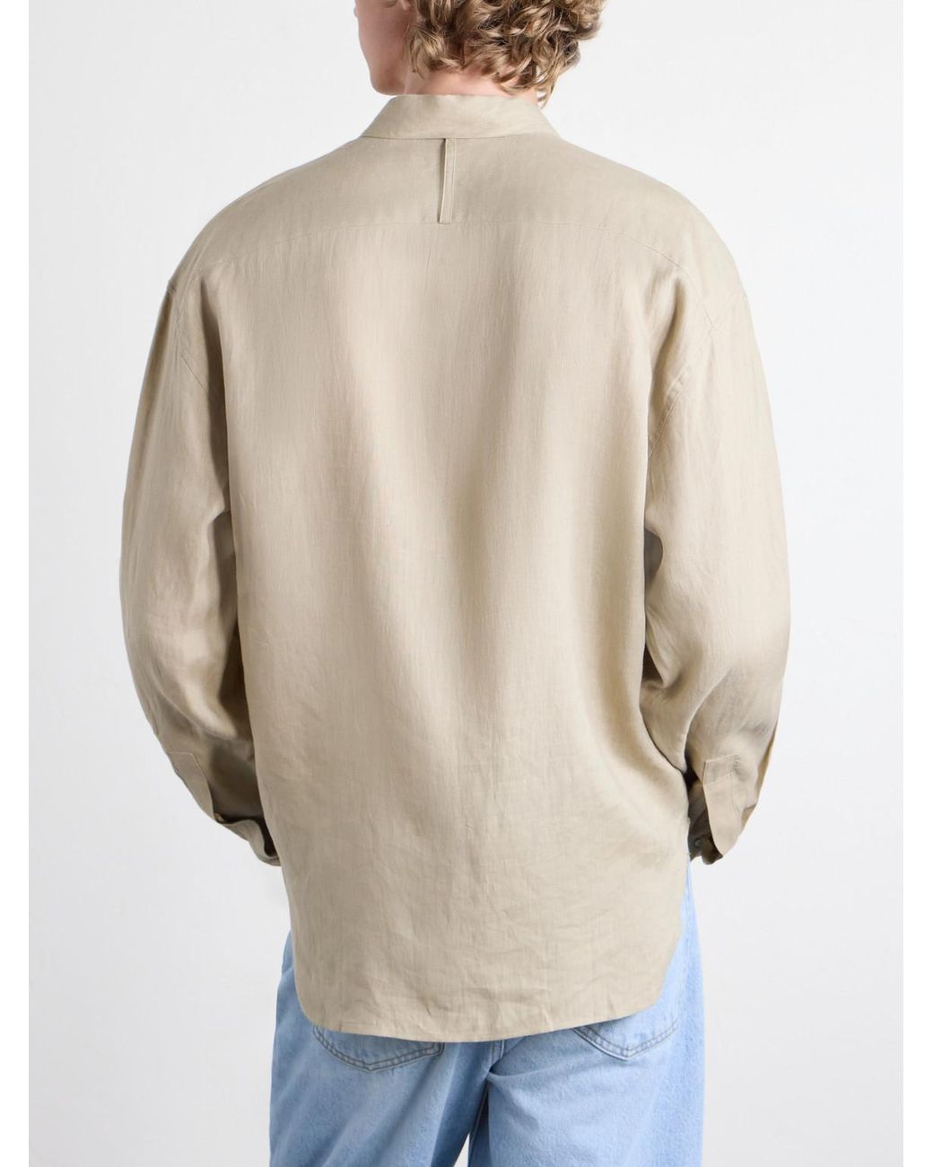 Studio Nicholson Natural Rafe Linen Shirt for men