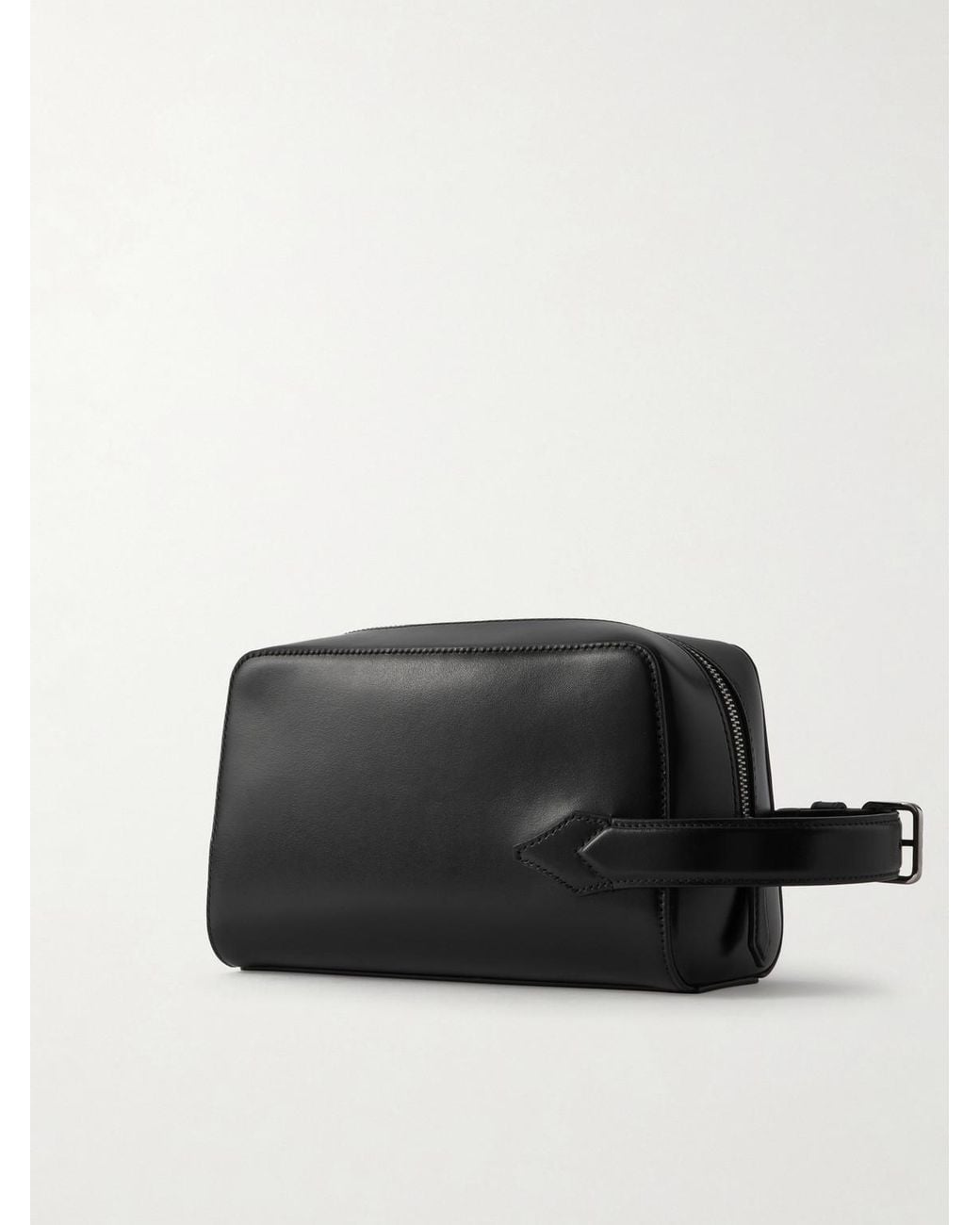 Montblanc Black Meisterstück Leather Wash Bag for men