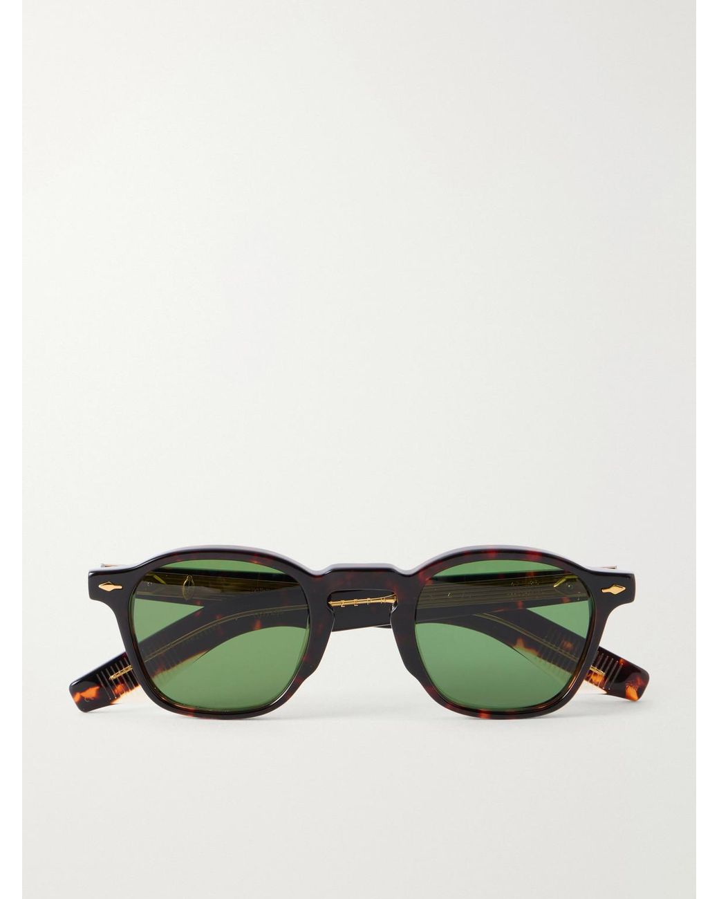 Jacques Marie Mage Green Zephirin Round-frame Acetate Sunglasses for men