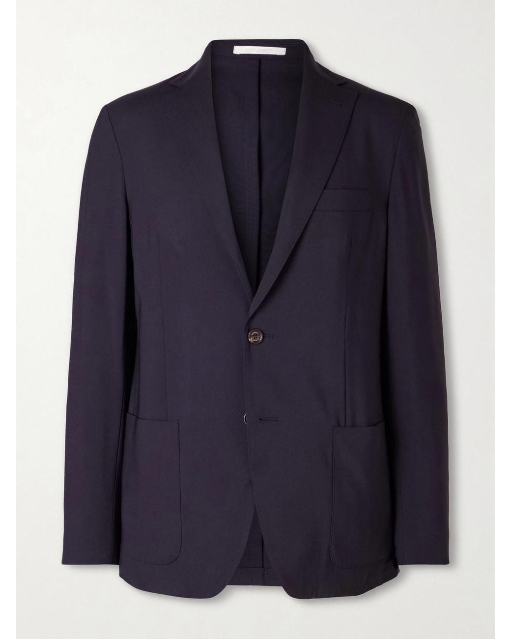 Eleventy Blue Wool-blend Suit Jacket for men