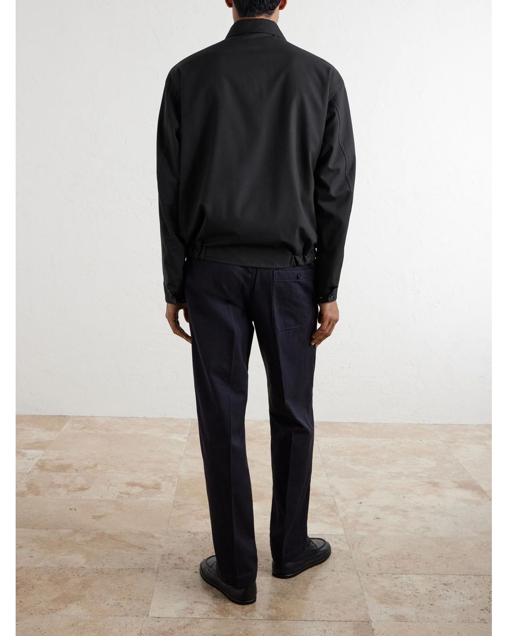 Kaptain Sunshine Black Wool Blouson Jacket for men