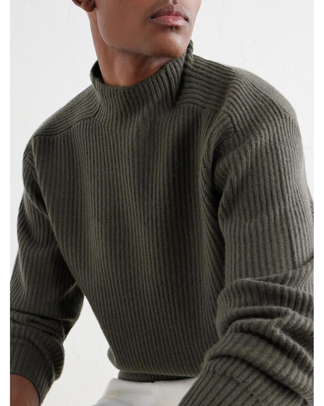Mr P. Gray Cashmere Rollneck Sweater for men