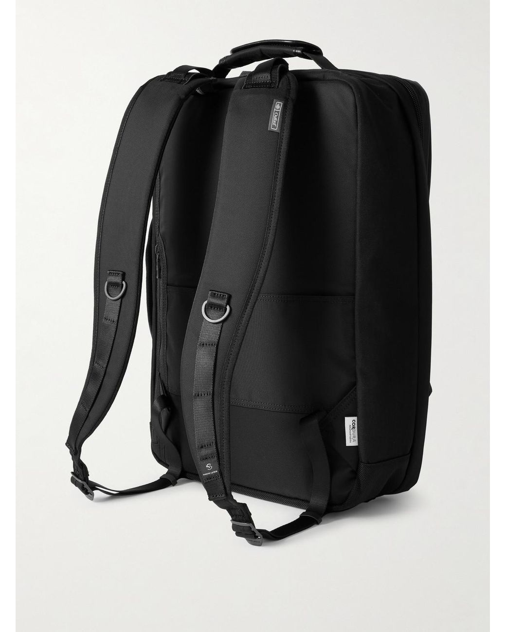 Potential 2-Way Leather And Webbing-Trimmed Cordura Mastertex Backpack di Master Piece in Black da Uomo